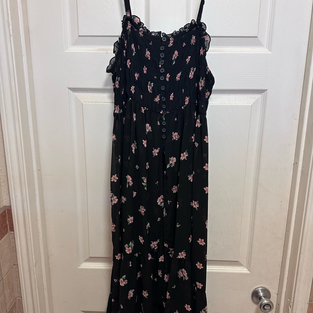 Torrid Chiffon Button Up Sleeveless Tunic